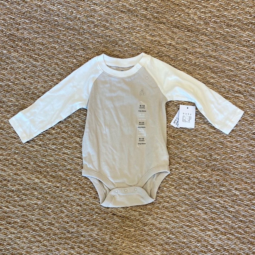 NWT Baby Gap Green Overalls and White Onesie Set - Picture 5 of 7